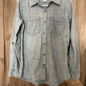 Denim Button-Up Shirt